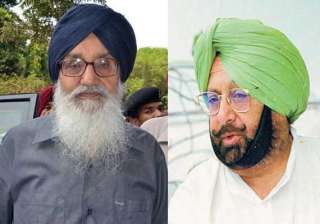 amarinder singh questions parkash singh badal... amarinder singh questions parkash singh badal...