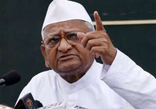 anna hazare to campaign against two former... anna hazare to campaign against two former...
