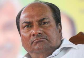 antony not to contest lok sabha polls congress -... antony not to contest lok sabha polls congress -...