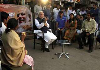 bjp s chai pe charcha runs into election... bjp s chai pe charcha runs into election...