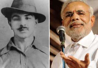 bhagat singh s family divided over modi releasing... bhagat singh s family divided over modi releasing...