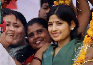 dimple yadav all set to be elected unopposed from... dimple yadav all set to be elected unopposed from...