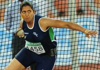 discus thrower krishna poonia joins congress in... discus thrower krishna poonia joins congress in...