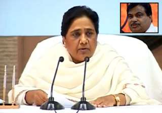 gadkari accuses mayawati govt of corruption -... gadkari accuses mayawati govt of corruption -...