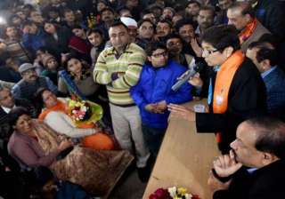 delhi polls kiran bedi woos muslims says she is... delhi polls kiran bedi woos muslims says she is...