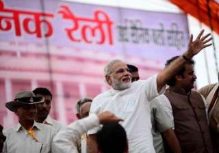 preparations in full swing for pm modi s mega... preparations in full swing for pm modi s mega...