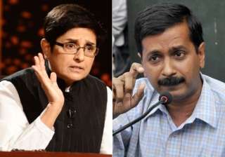 delhi polls kiran bedi accepts arvind kejriwal s... delhi polls kiran bedi accepts arvind kejriwal s...