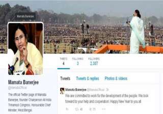 mamta banerjee joins twitter on new year eve -... mamta banerjee joins twitter on new year eve -...