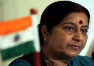 sushma swaraj supervises pravasi bharatiya divas... sushma swaraj supervises pravasi bharatiya divas...