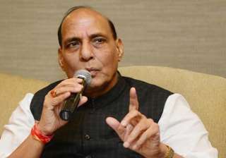 rajnath singh asks sayeed for land for kashmiri... rajnath singh asks sayeed for land for kashmiri...
