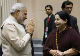 jayalalithaa thanks narendra modi for... jayalalithaa thanks narendra modi for...