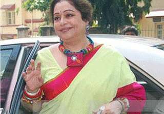 kirron kher greeted with black flags in... kirron kher greeted with black flags in...