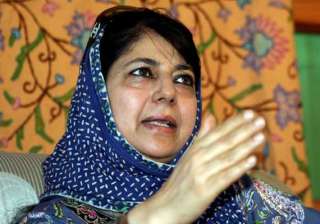 mehbooba mufti meets ram vilas paswan informs him... mehbooba mufti meets ram vilas paswan informs him...