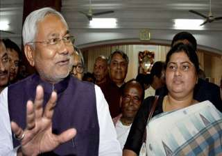nitish kumar inducts gangster s widow lacy singh... nitish kumar inducts gangster s widow lacy singh...