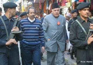 pdp activists protest over farooq s comment on... pdp activists protest over farooq s comment on...