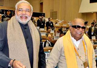 pm narendra modi thanks dmk chief for... pm narendra modi thanks dmk chief for...