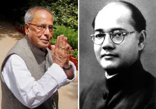 pranab mukherjee behind cover up on netaji s air... pranab mukherjee behind cover up on netaji s air...