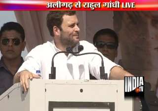 rahul predicts win in 2014 says upa gave rights... rahul predicts win in 2014 says upa gave rights...