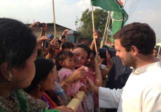 rahul questions bjp s plan on development in... rahul questions bjp s plan on development in...