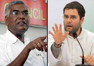 rahul s balloon will burst too says cpi s d raja... rahul s balloon will burst too says cpi s d raja...