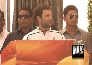 rajasthan polls pro modi slogans at rahul rally -... rajasthan polls pro modi slogans at rahul rally -...