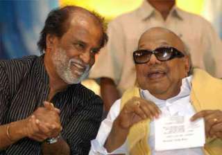 rajinikanth meets karunanidhi extends belated b... rajinikanth meets karunanidhi extends belated b...