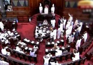 rajya sabha disrupted over who speaks first on... rajya sabha disrupted over who speaks first on...