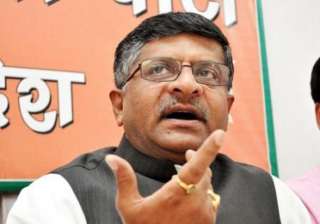 ravi shanker prasad appointed chief media... ravi shanker prasad appointed chief media...