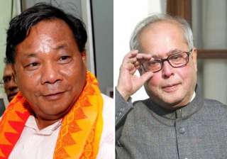 sangma targets pranab for economic slowdown -... sangma targets pranab for economic slowdown -...