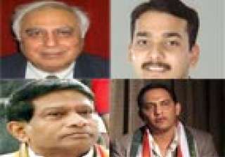 sibal jogi azhar in cong list kalmadi replaced by... sibal jogi azhar in cong list kalmadi replaced by...