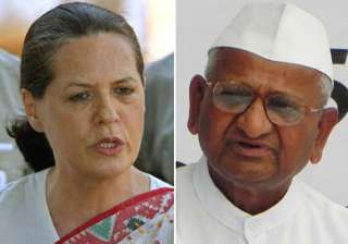 sonia gandhi defends pm describes team anna s... sonia gandhi defends pm describes team anna s...