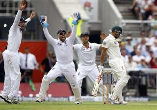ashes clarke out for 187 as australia declares on... ashes clarke out for 187 as australia declares on...
