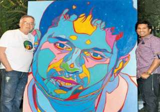 austrian artist zwerger paints sachin - India TV austrian artist zwerger paints sachin - India TV