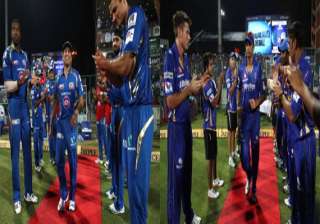 champions league tendulkar dravid given guard of... champions league tendulkar dravid given guard of...