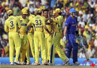 chennai super kings cruise to a eight wicket win... chennai super kings cruise to a eight wicket win...