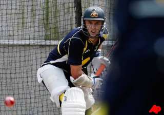 hussey is a bit nervous ahead of scg test - India... hussey is a bit nervous ahead of scg test - India...