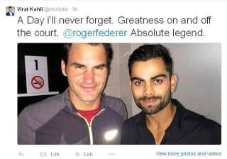 virat kohli meets roger federer expresses awe -... virat kohli meets roger federer expresses awe -...