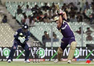 kallis shines as knight riders open account in... kallis shines as knight riders open account in...