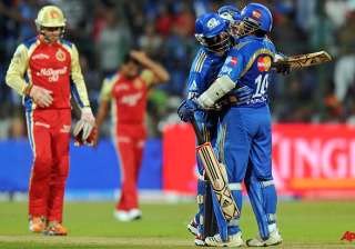 tendulkar rayudu help mi thrash rcb by 9 wickets... tendulkar rayudu help mi thrash rcb by 9 wickets...