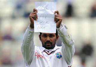 ramdin fined for richards message - India TV ramdin fined for richards message - India TV