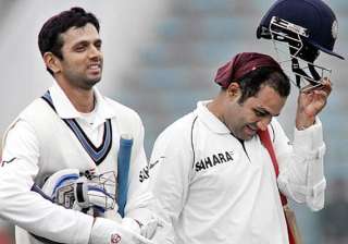 sehwag dravid rubbish rumours of rift in indian... sehwag dravid rubbish rumours of rift in indian...