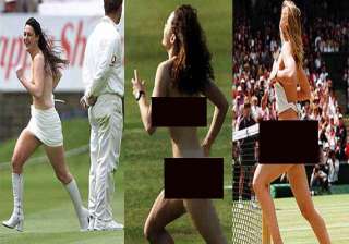 when streakers invaded the sports field - India TV when streakers invaded the sports field - India TV