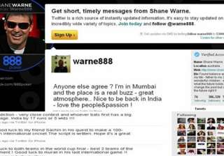 whoever bats first will be ahead shane warne on... whoever bats first will be ahead shane warne on...