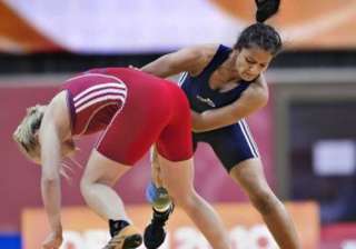 geeta wins gold in asian qualifying event books... geeta wins gold in asian qualifying event books...