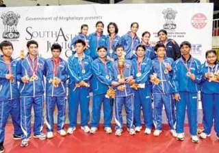 indian paddlers dominate 12th saf junior tt... indian paddlers dominate 12th saf junior tt...