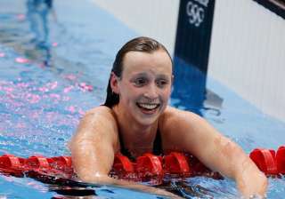 ledecky first woman to win three freestyle events... ledecky first woman to win three freestyle events...