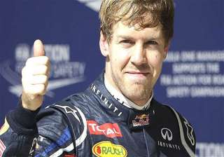 vettel takes pole position in f1 practice session... vettel takes pole position in f1 practice session...