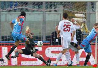 ac milan held 1 1 at catania in serie a - India TV ac milan held 1 1 at catania in serie a - India TV