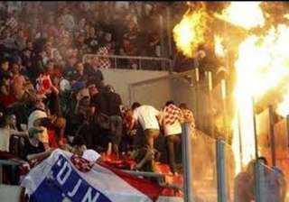az atromitos europa league match halted by fire -... az atromitos europa league match halted by fire -...