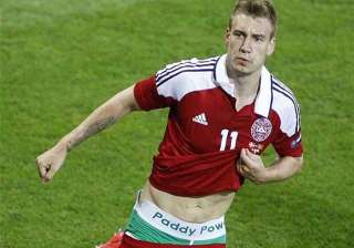 bendtner gets one match ban for underwear stunt -... bendtner gets one match ban for underwear stunt -...